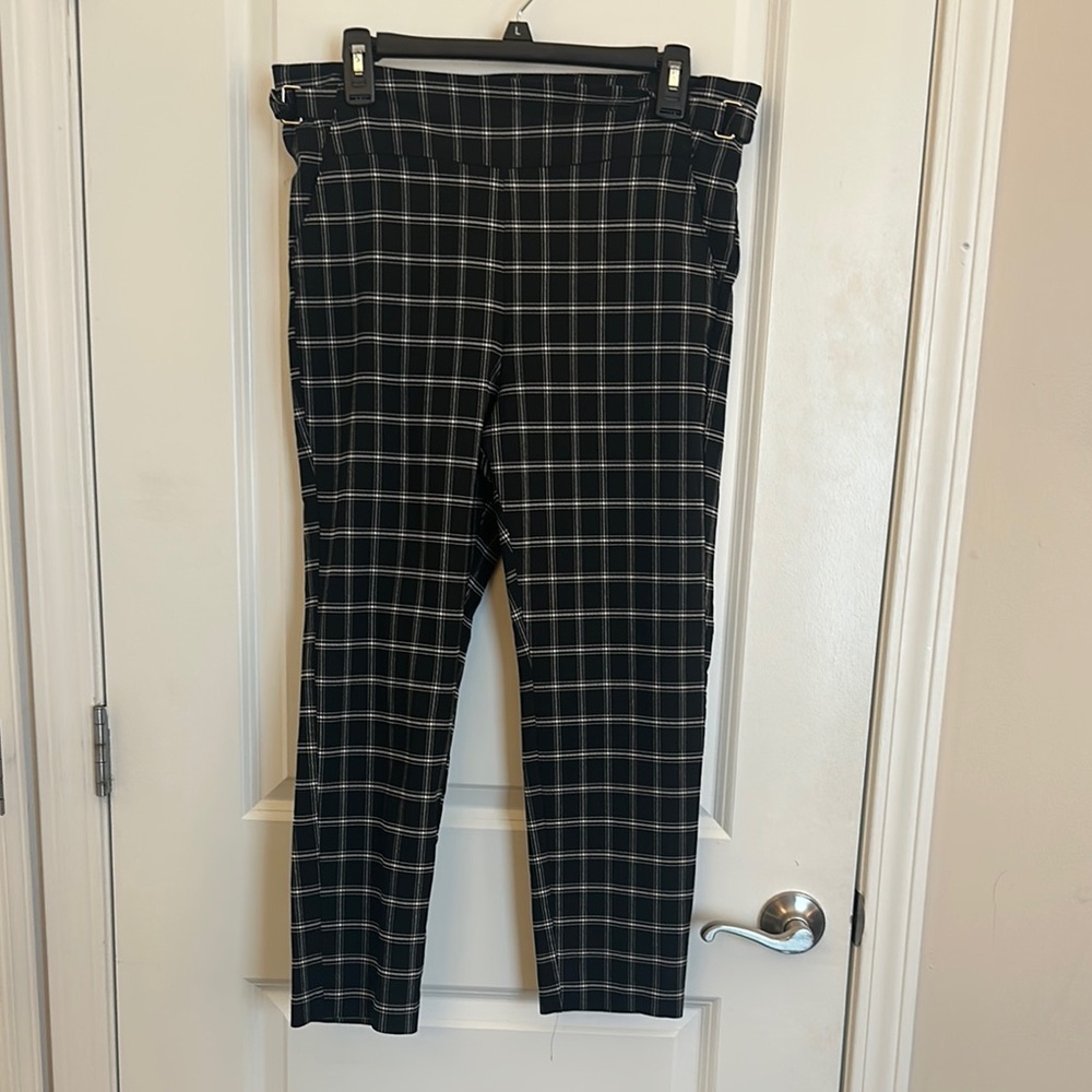 Maurices Black and White Dress Pants